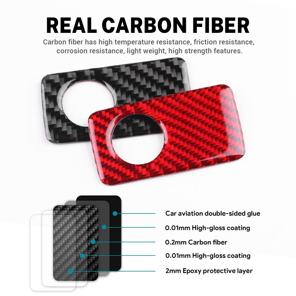 Real Soft Carbon Fiber Sticker For Kia Stinger 2019 2020 2025 2025 2025 LHD RHD Car Co-Pilot Golve Box Interior Trim Accessories