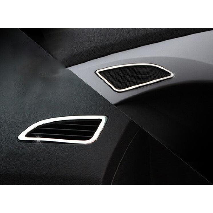 For Hyundai Elantra 2011-2016 Chrome Steel Dashboard Upper Air Outlet Vent Trim