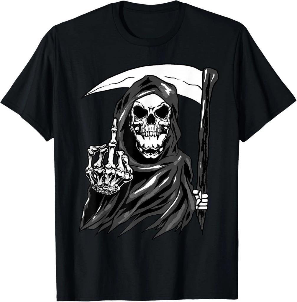 Grim Reaper Angel Of Death Cool Scythe Dead Mower Gift Idea T-Shirt