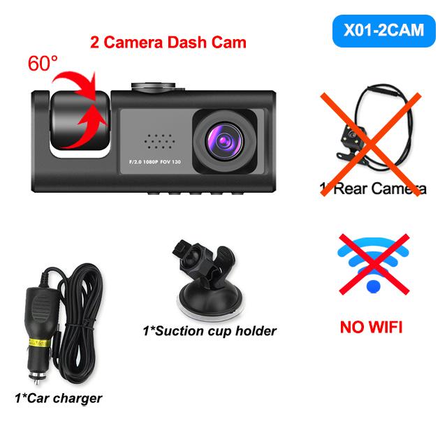 

3-объективный видеорегистратор для автомобилей 1080P Передняя камера WIFI Видеорегистратор Автомобильный видеорегистратор Камера заднего вида для автомобиля Ночное видение Автомобильный аксессуар 32G