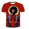 Trendy Rock Singer 3D Printed T-Shirt Adult Casual Punk T-Shirt King Electric Guitar