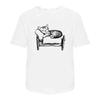 Cute Kitten Sleeping' Cotton T Shirt Ta049227