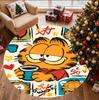 Garfield Pattern Round Rug, Indoor/Outdoor Mat, for Picnic, Gameroom, Bedroom, Office, Living Room, Home Decor Carpet, Birthday Gift