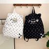 Schultasche Japanisch ins niedlicher Rucksack Unisex Mode Katzenstickerei Schülerschultasche Nische Reiserucksack