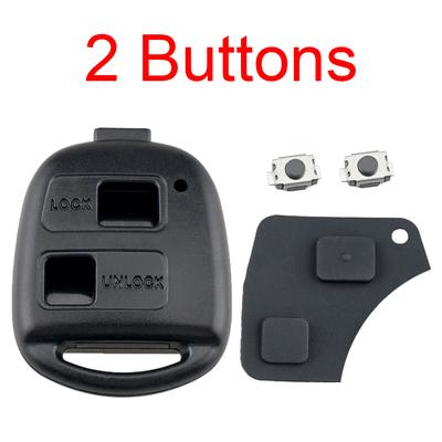 2 Button/3 Button Remote Car Key Shell Fit for Toyota RAV4 Yaris Prado Corolla Land Cruiser Previa Tarago