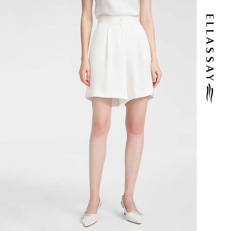 

ELLASSAY Шорты плиссе из тутового шелка свободного кроя L