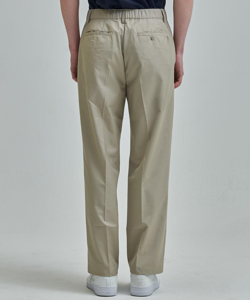 ZNOTHER Double-Pleated Slacks Beige