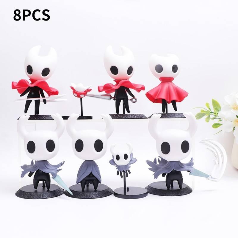 Hollow Knight Action Figures Set 8 Pcs High Quality Rubber Figurines Toys