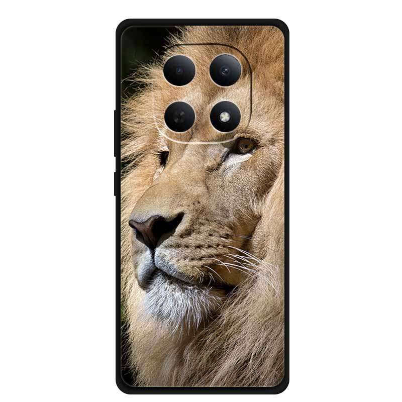 Cover For Xiaomi POCO M8 Case Funda For POCO M 8 Bumper Protective Luxury TPU Soft Silicone Back Phone Cover Animals Lion Tiger