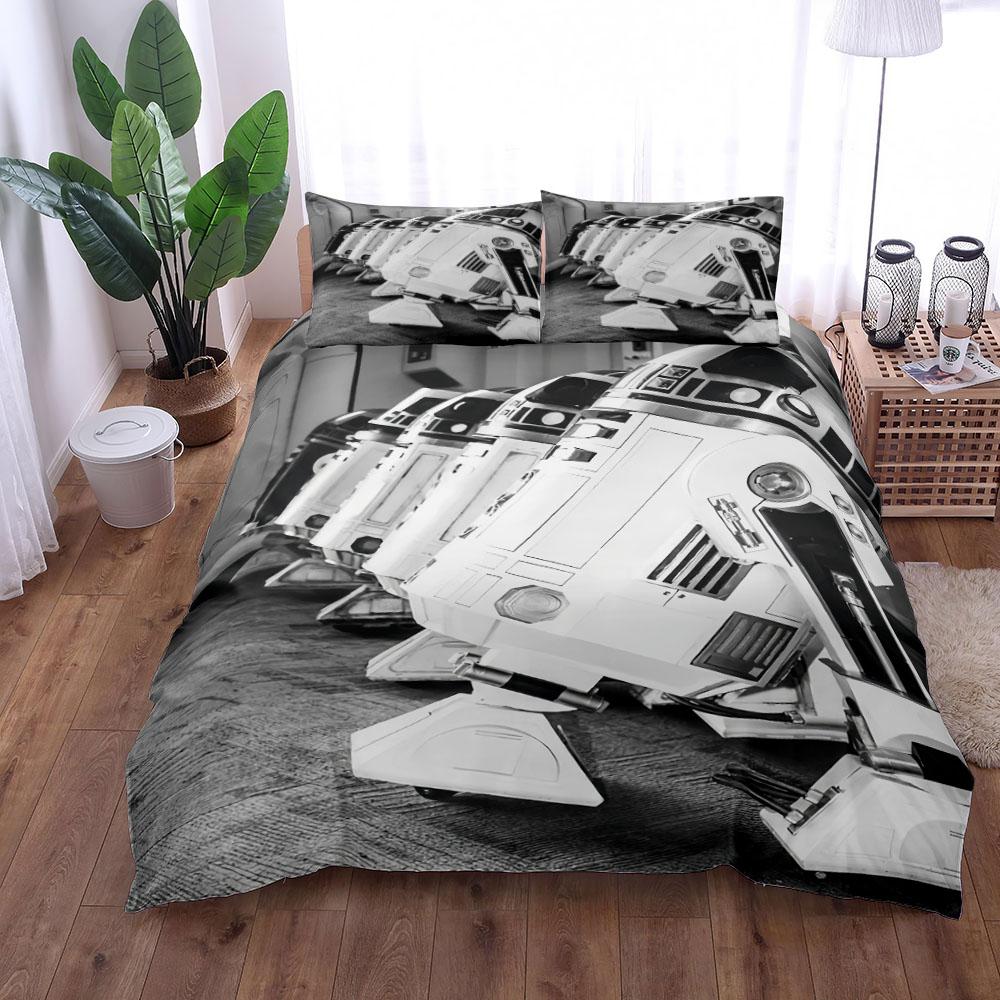 Spooky Ufo Halloween Duvet Cover Set King Queen Double Full Twin Single Size Bed Linen Set