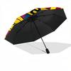 1pc Barcelona Football Automatic Open/close Folding Portable Umbrella with 8-Rib Structure for Women/Men, All-Season Use  A0901123