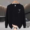 Premium Heavyweight Cotton Hoodie Men Women Winter Warm Oversized Cat Print Long Sleeve Sweatshirt