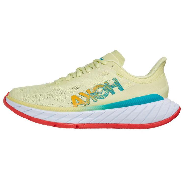 HOKA One One Carbon X 2 Verde Luminary Coral Fierbinte 1113526-LGHC