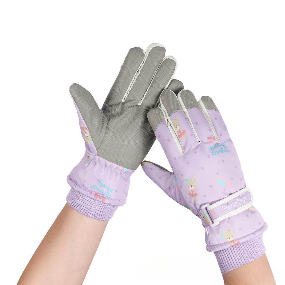 Ski Gloves for Women In Winter Plus Velvet Outdoor Cycling Mountaineering Thickened Waterproof Windproof Cold Warm Gloves