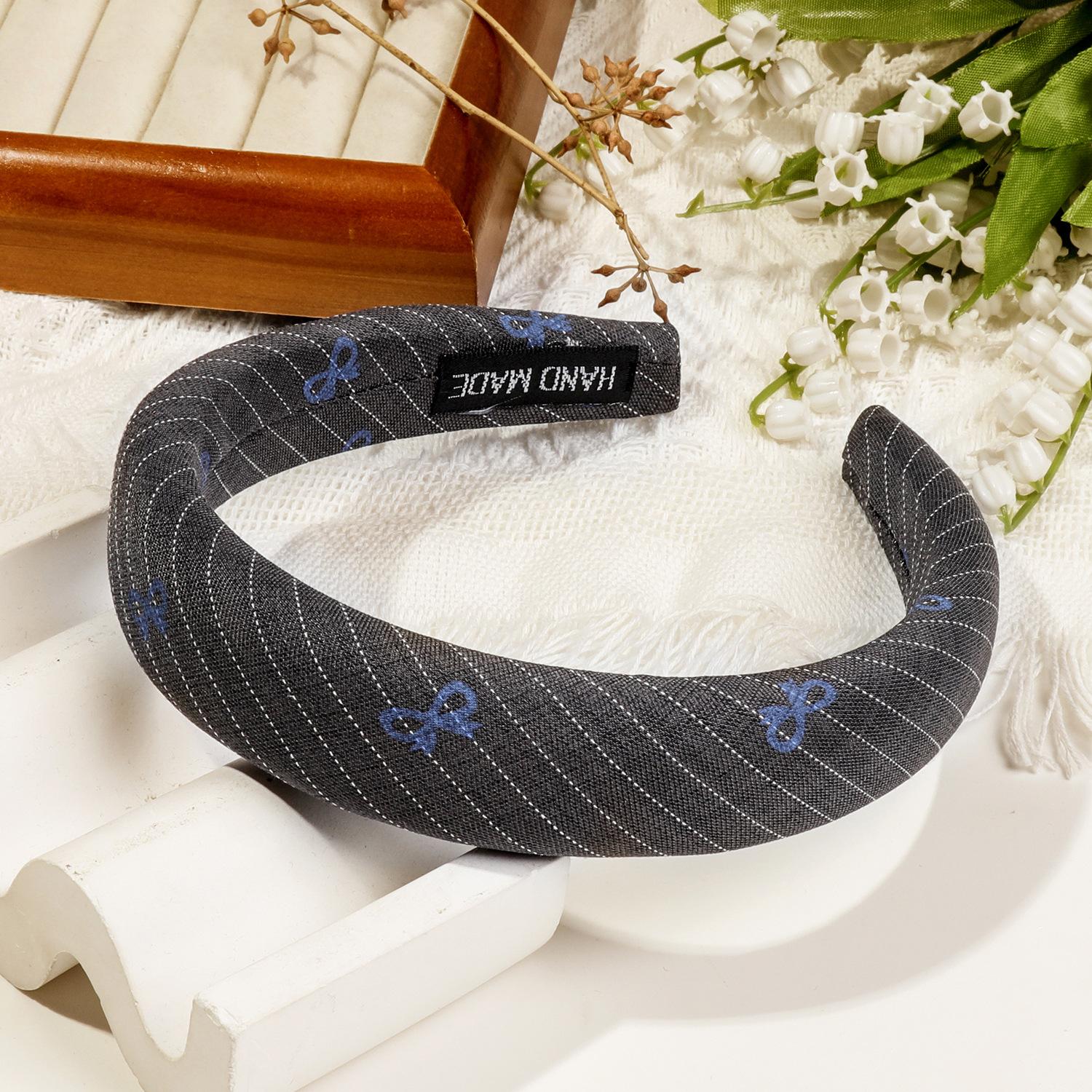 

Новый бант феи обруч на голову элегантная повязка для умывания аксессуары для волос однотонные резинки для волос для женщин 3cm