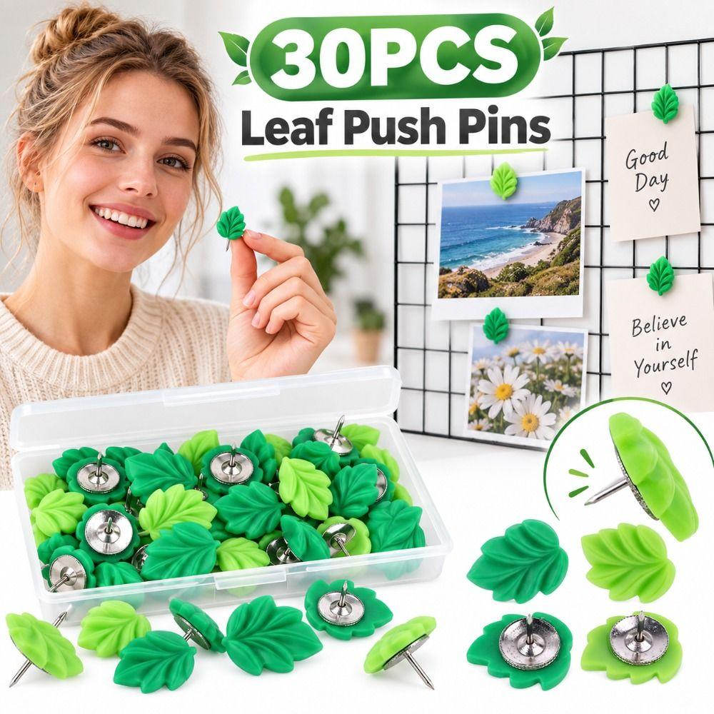 Resin Leaf Push Pins Leaf Shaped Pushpins New Plant Thumb Tacks  Photo Wall