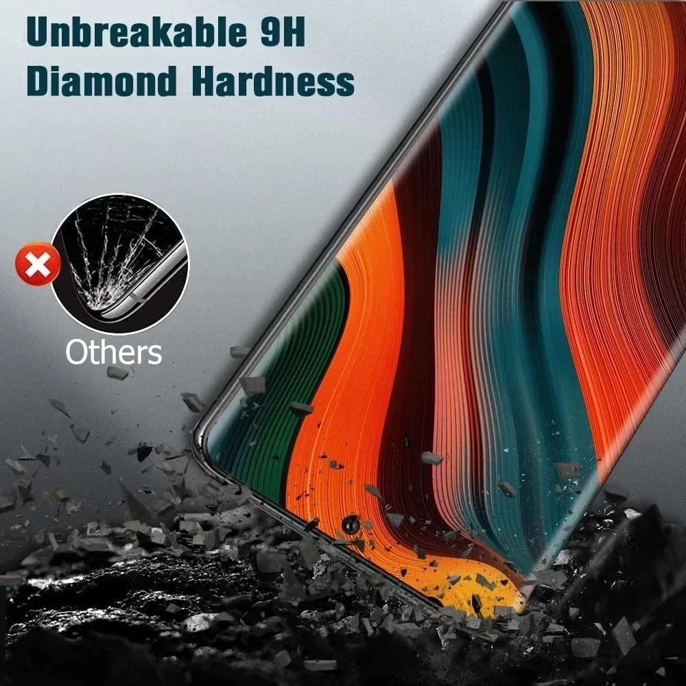 4Pcs Full Cover Tempered Glass For Samsung Galaxy S26 Ultra S25 S24 S23 S22 S21 S20 Ultra Plus FE Note 20 Screen Protector 9H Glass Film Case Friendly