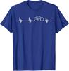 Cute Cycling Heartbeat Bicycle Love Biking Gifts Unisex T-Shirt