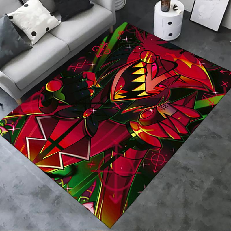 2025 New Alastor Anime Carpet Rug for Living Room Bedroom Home Sofa Decoration,Kids play Non-slip Floor Mat55