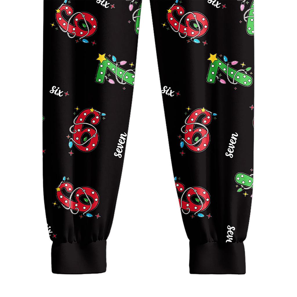 67 Dětská módní sada: Top s dlouhým rukávem a kulatým výstřihem a kalhoty