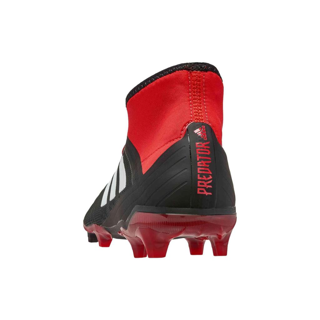 Adidas Predator 18.2 FG Core Black Red Men Sneakers Cloud-White DB1999