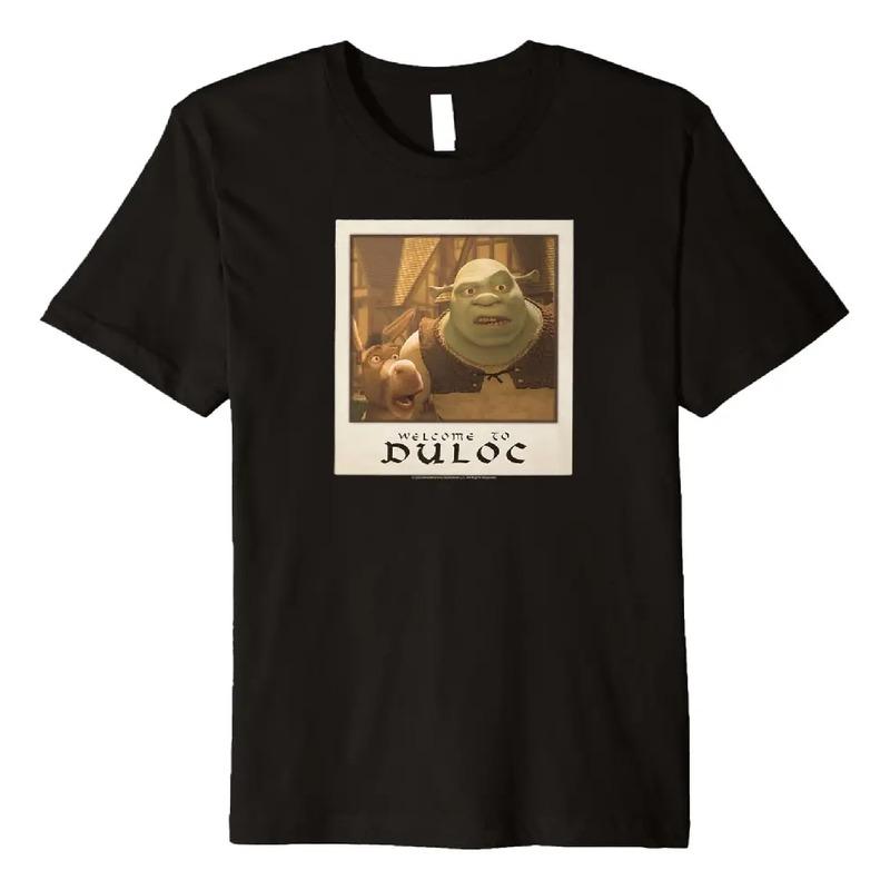 Shrek Bienvenido A Duloc Shrek Y Donkey Polaroid Premium T-s S разноцветный
