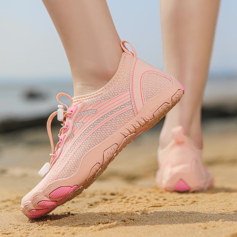 Schnelltrocknende Wasserschuhe für Damen Herren Leicht Atmungsaktive Aqua-Sneaker Rutschfeste Strand-Watschuhe zum Kajakfahren Surfen Tauchen