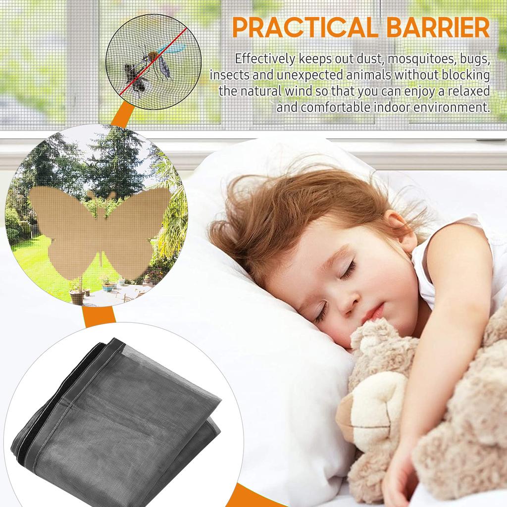 DIY Window Screen with Self-Adhesive Tapes Household Mosquito Screen Mosquito Net Mosquito