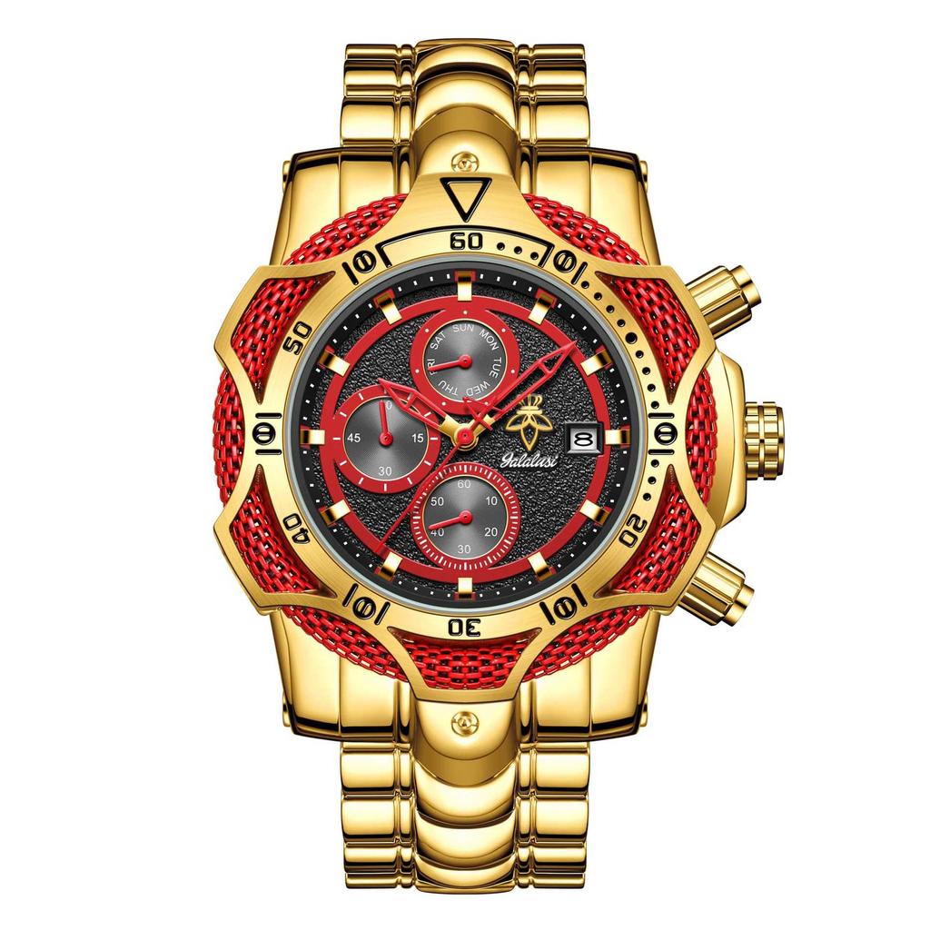 Yalalusi Oversized Dial Three-Hand Men'S Watch High-End Watch Independent Station Model
