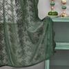 1pc Vintage Floral Lace Sheer Curtain - Semi-Transparent Light Filtering Drapery for Bedroom & Living Room,Rod Pocket Design, Curtains for Living Room
