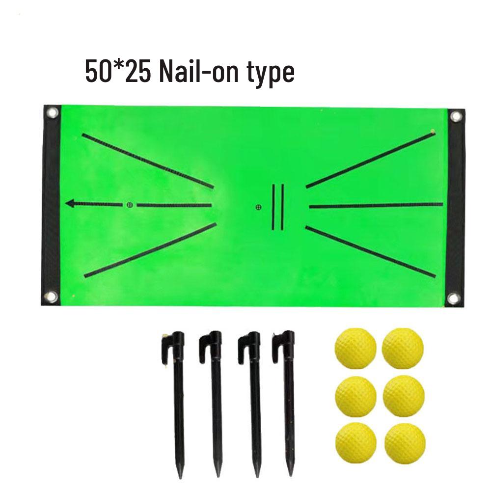 Portable Golf Swing Practice Mat: Indoor/Outdoor Trajectory Training