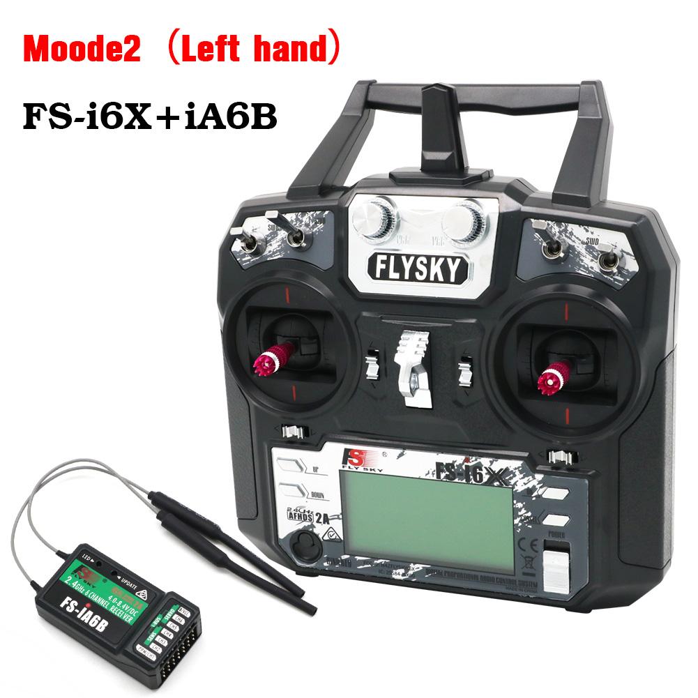 FLYSKY FS-i6X I6X 10CH AFHDS 2A Radio Transmitter with X6B IA6B IA10B A8S Receiver 2.4GHz for RC Aairplane Helicopter FPV Drone