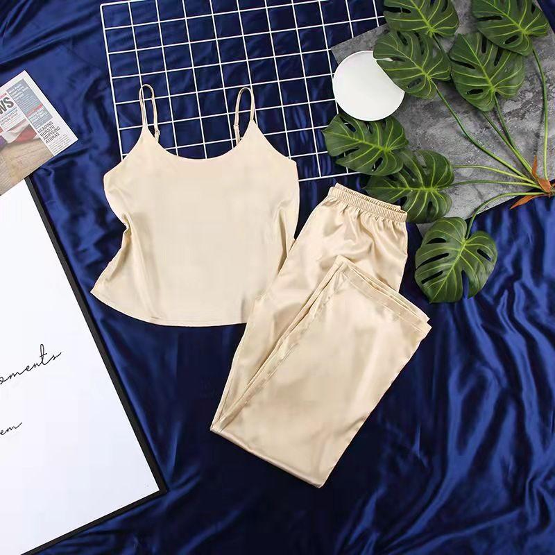 

Sexy Lace Open Back Vest Pants Suit Sexy Lace Halter Vest Trousers Suit Yellow L