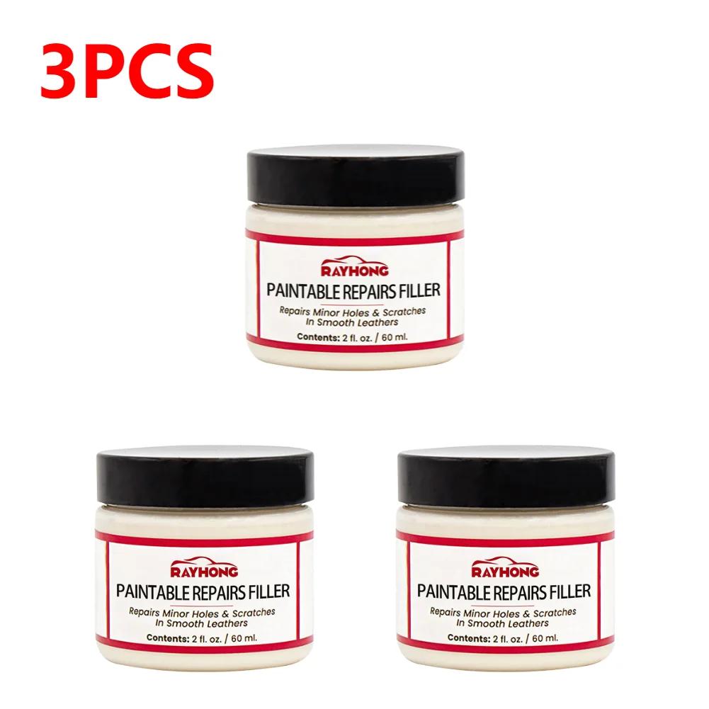 Leather Filling Paste 60ml Natural Leather Filler Repair Compound Leather Restoration Cream For Tears Crack Burns Holes Filler
