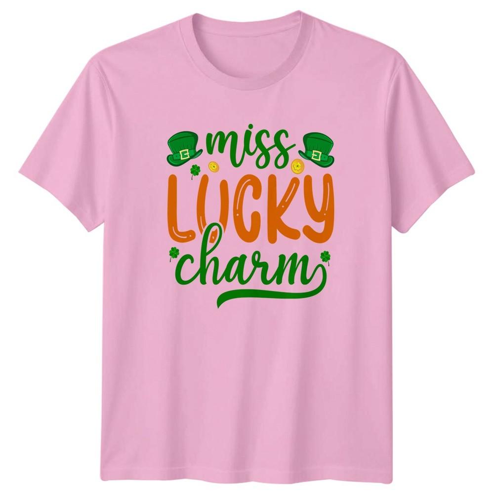 Miss Lucky Charm Unisexs TShirt St Patricks Day Holiday Gift For Her