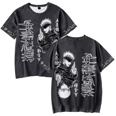 Jujutsu Kaisen Anime Tshirt Summer Short Sleeve Tee Shirt Cartoon T Shirt Casual Fitness Tops