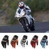 Vollfinger-Motorradhandschuhe, Ledergewebe, verschleißfeste Motorrad-Guantes-Handschuhe