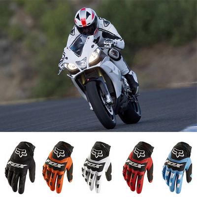Full Finger Motorcycle Gloves Leather Fabric Wear-resistant Motorbike Guantes Gloves
