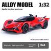 1/32 Scale Apollo Evo Alloy Die Cast Sports Car Model Simulation Sound Door Can Open Racing Birthday Gifts for Children