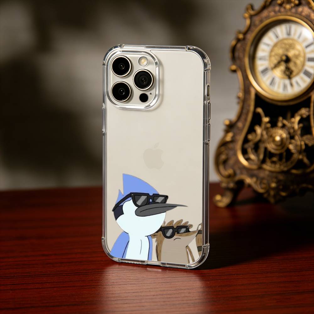 R-RegularES Cute Show Phone Case For iPhone 17 16 15 14 13 12 11 Mini Pro Max Plus Transparent Cover iPhone12PRO