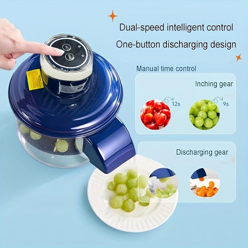 Automatic Fruit Garlic Peeler Machine Electric Grape Peeler Machine w/h Precision Stainless Steel Blade for Kitchen Homemade Jam