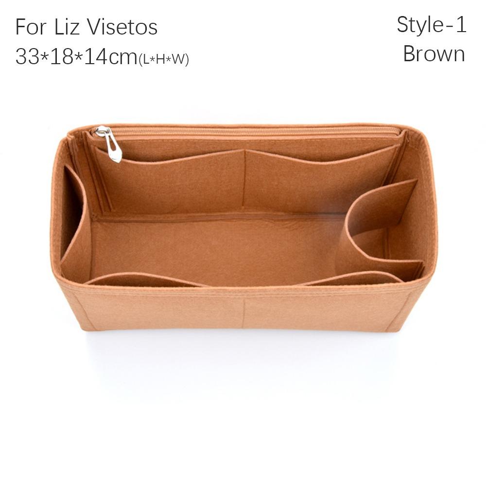 Filz-Einsatz-Futterbeutel Organizer Handtasche Tote Bag Innentasche Für Liz Visetos / Anya Visetos