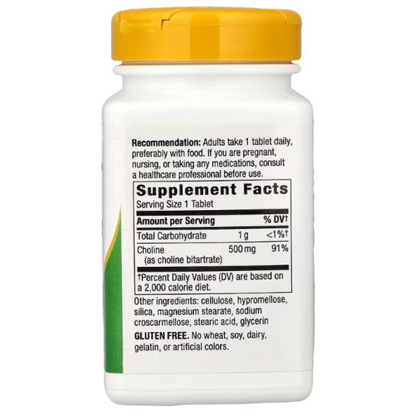 Choline, Choline 500, Nature's Way 100 Tabs (36344007)