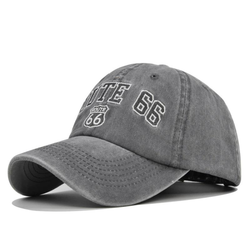 

Route 66 Letter Embroidered Baseball Cap Women Men Fashion Cotton Snapback Hat Hip Hop Trucker Dad Caps Outdoor Sun Hats Gorras 54-60CM