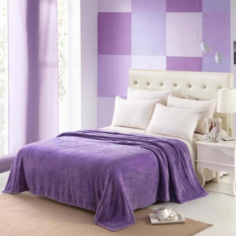 

Одеяло из кораллового флиса, однотонное мягкое фланелевое одеяло для гостиной, спальни, кондиционер, одеяла, аксессуары для дома 50x70cm