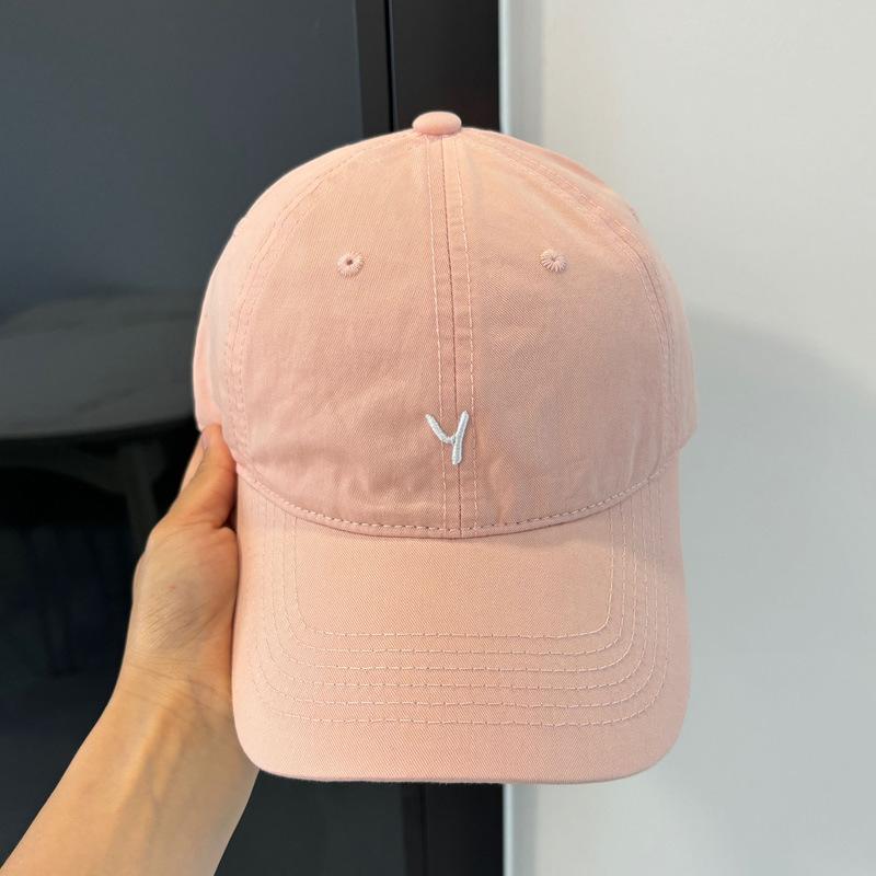New Simple and Versatile Cap Children's Spring and Summer Leisure Small Letter Y Embroidered Baseball Cap Soft Top