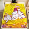 Moomin Flannel Blanket, High Quality Comfortable for All Seasons, Home Decor, Warmth and Comfort