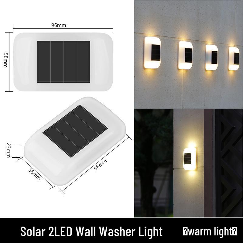 Waterproof Solar Wall Lamp for Outdoor Courtyard and Villa Gardens