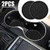Inserto Sottobicchiere Antiscivolo Nero per Portabicchieri da Auto Accessori Interni Auto Compatibile con la Maggior Parte delle Tazze