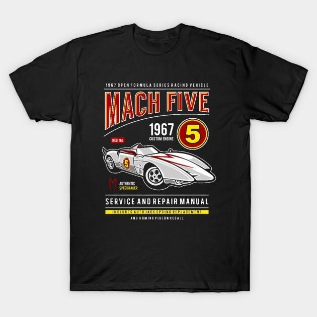 Mach 5 T-Shirt, vintage 90s Unisex T-Shirt L